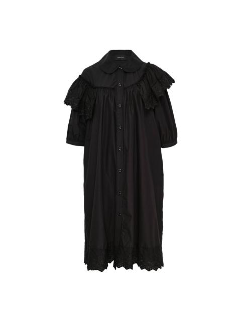 Simone Rocha Puff Sleeve Ruffle Frill Trim Dress