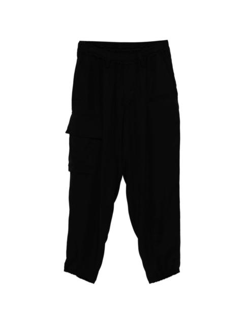 Yohji Yamamoto gabardine flap-pocket trousers