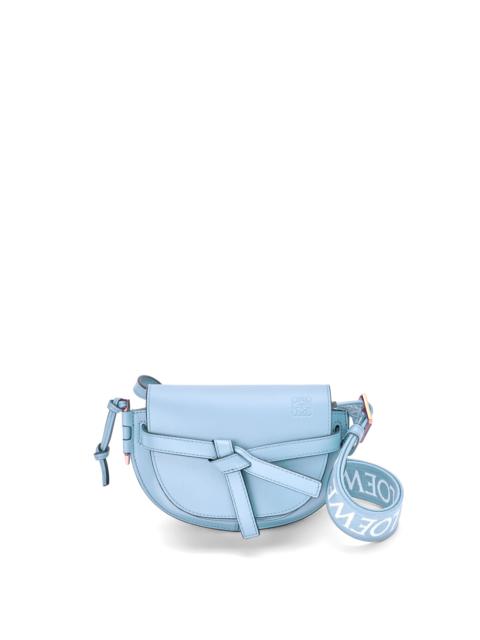 Loewe Mini Gate Dual bag in soft calfskin and jacquard