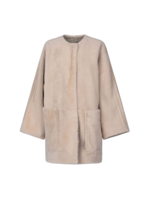 コート BRUNELLO CUCINELLI Women Shearling MPMRA9715C8539 Beige Shearling jacket in beige - Brunello Cucinelli | Mytheresa