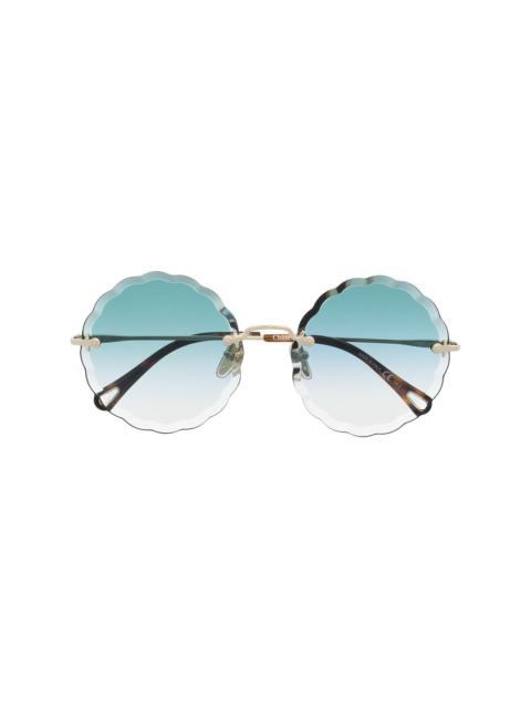 Rosie round frame metal sunglasses