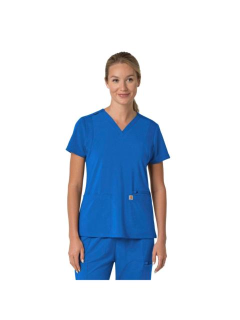 Carhartt Women's Force Cross-Flex Flex Panel V-Neck Scrub Top
