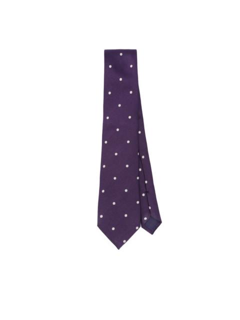 TOM FORD polka dot-pattern silk tie