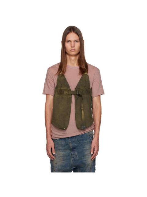 Boris Bidjan Saberi Khaki Bag 3 Vest