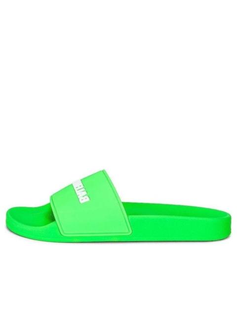 BALENCIAGA (WMNS) Balenciaga Pool Slide 'Neon Green' 565547W1S823590