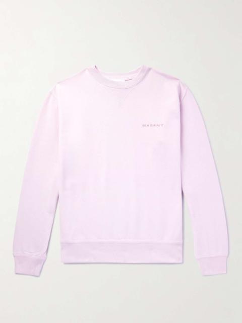 Mikis Logo-Embroidered Cotton-Blend Jersey Sweatshirt