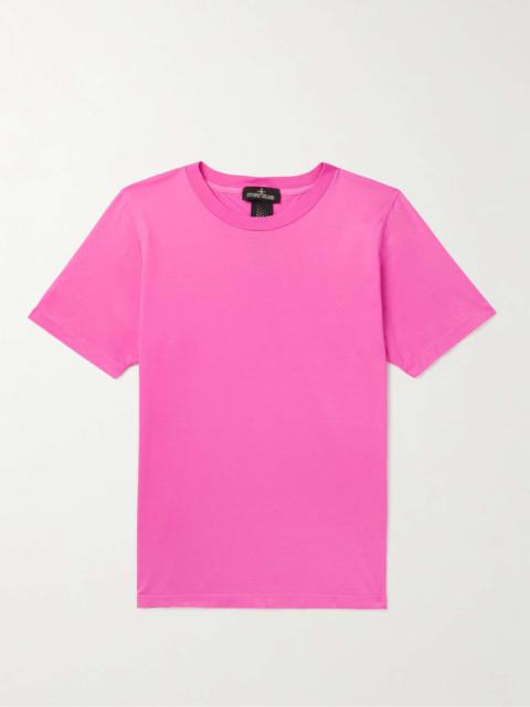 Garment-Dyed Printed Cotton-Jersey T-Shirt