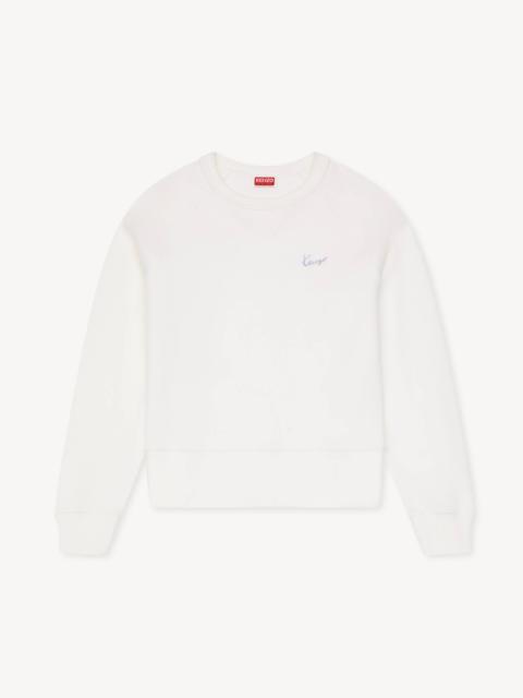 KENZO 'KENZO Signature' embroidered sweatshirt in cotton