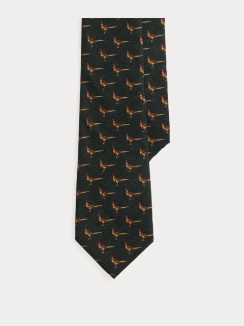 Polo Ralph Lauren Pheasant-Print Wool Challis Tie