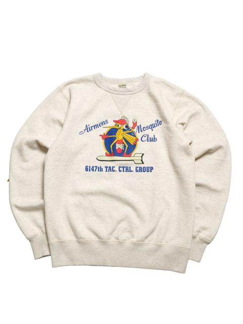 Buzz Rickson's SET-IN CREW SWEATSHIRT - AIRMENS MOSQUITO CLUB - BR69632