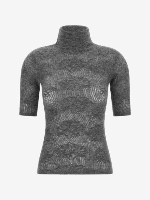 Brunello Cucinelli openwork short-sleeve sweater