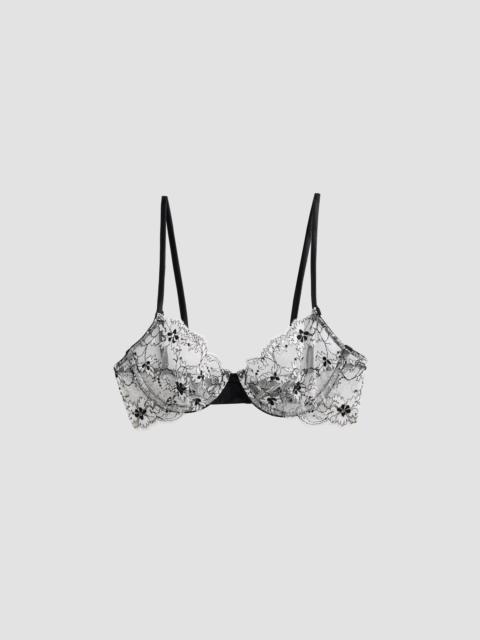 KIKI DE MONTPARNASSE Women's Noir et Blanc Lace Demi Bra - Black