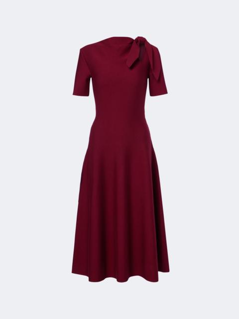 Oscar de la Renta Cutout wool-blend midi dress