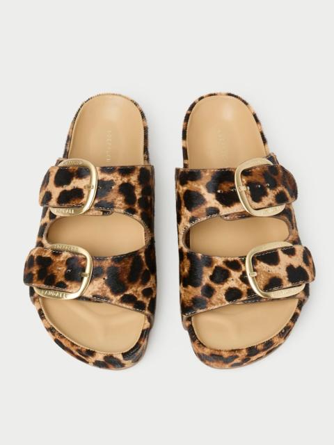 LOEFFLER RANDALL Nico Brown/Leopard Two-Band Sandal