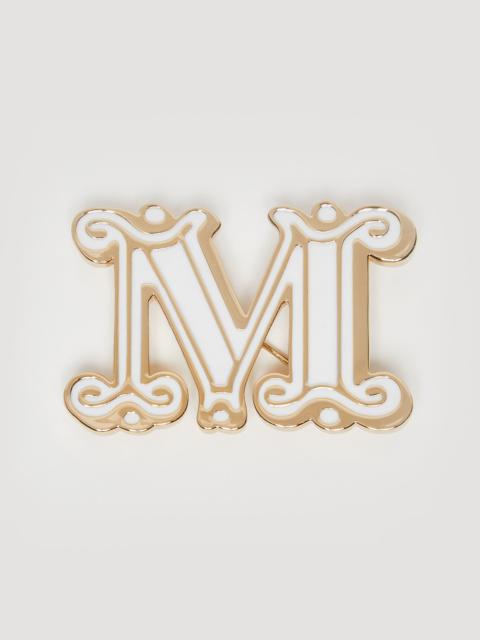 Max Mara Monogram brooch