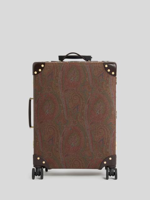 Etro ETRO X GLOBE-TROTTER MEDIUM ARNICA AND LEATHER CARRY-ON