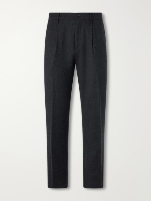 Canali Straight-Leg Wool-Flannel Trousers
