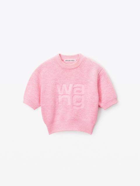 Alexander Wang short sleeve pullover in compact deboss