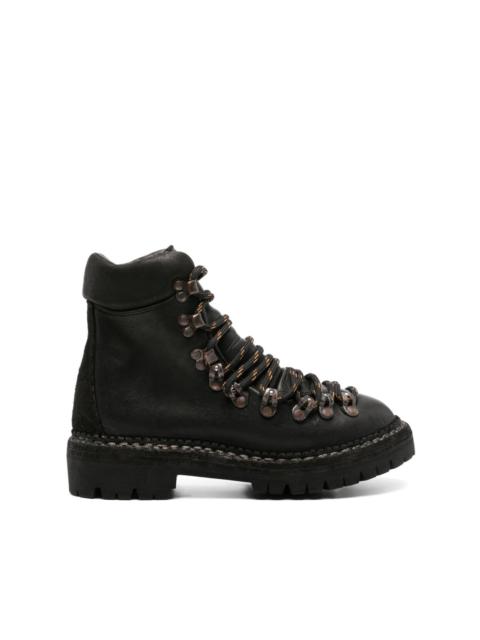 Guidi lace-up leather boots