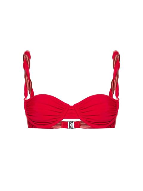 ISA BOULDER Chunky Rope underwire bikini top