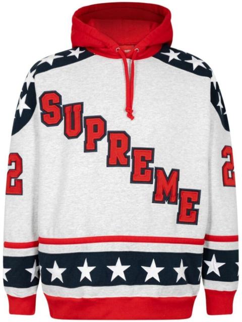 Supreme Hockey logo hoodie