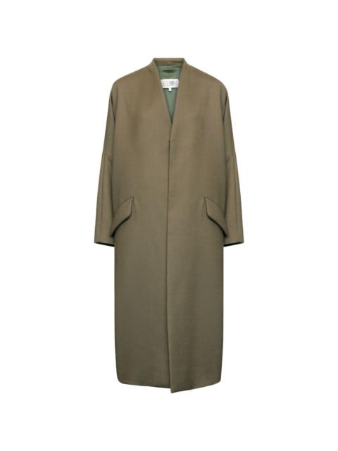 MM6 Maison Margiela collarless single-breasted jacket