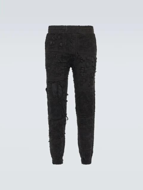 Givenchy Distressed cotton sweatpants