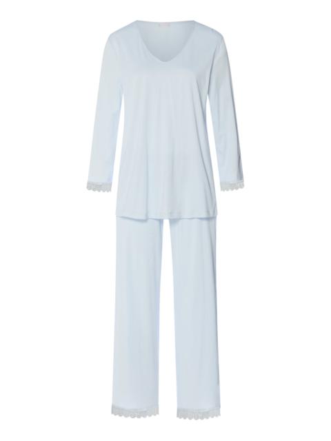 HANRO Inaya Scalloped Lace Cotton Pajama Set