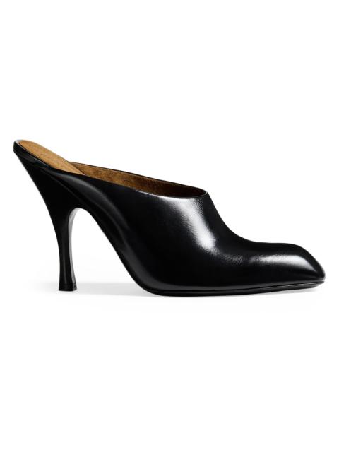 KHAITE Women's Colt 100MM Leather Mules - Black
