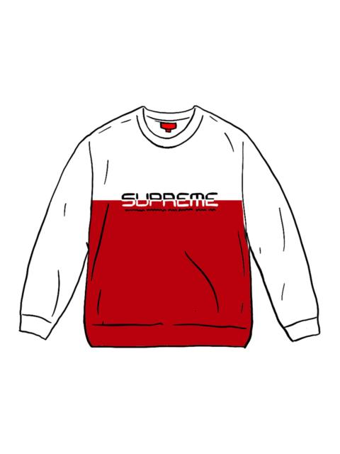 Supreme Split Logo Pullover White