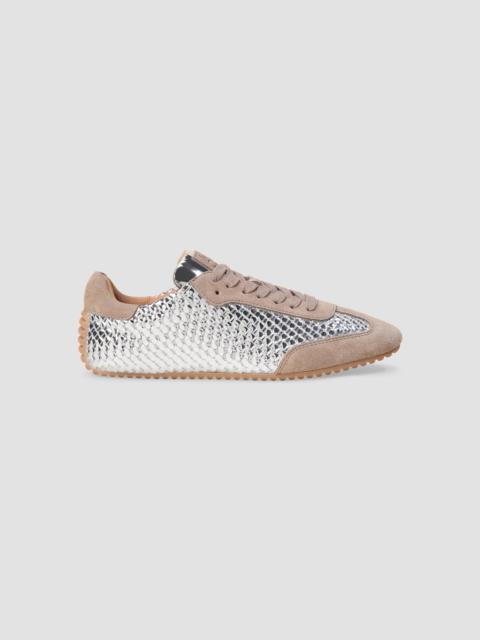 NAGHEDI Women's Milan Metallic Sneakers - Silver