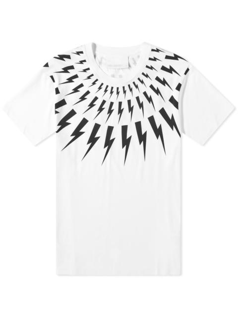 Neil Barrett Neil Barrett Fair-Isle Thunderbolt T-Shirt