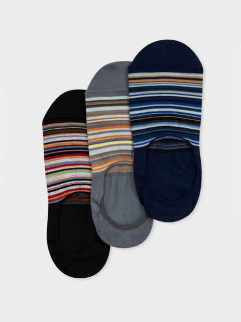 'Signature Stripe' Loafer Socks Three Pack