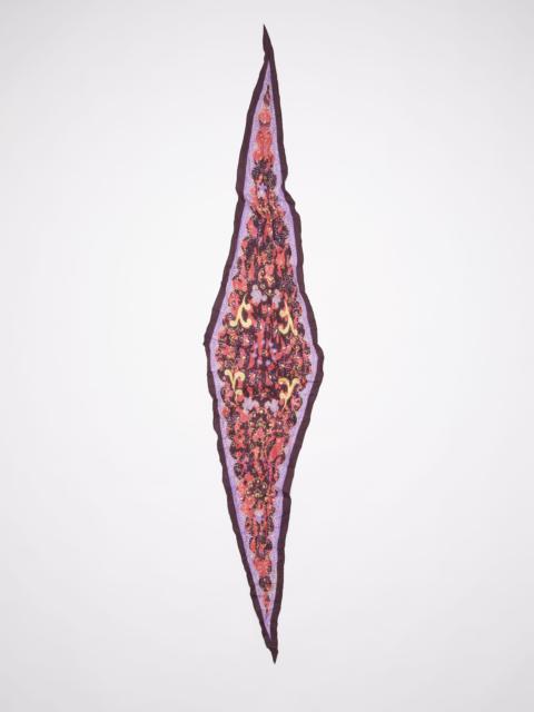 Acne Studios Diamond-shaped scarf - Dark purple/lilac