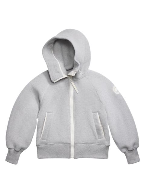 Canada Goose Women's Chilliwack Wool-Blend Fleece Hoodie - Silver Birch