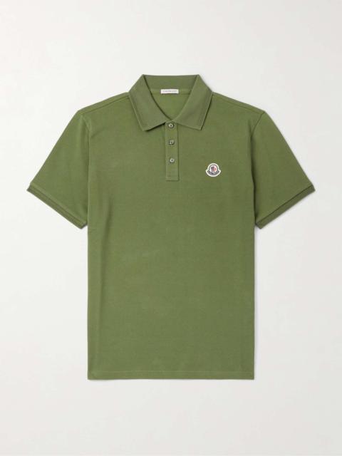 Logo-Appliquéd Cotton-Piqué Polo Shirt
