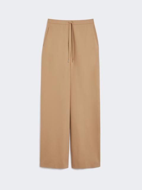 DENARO Drawstring trousers in wool twill