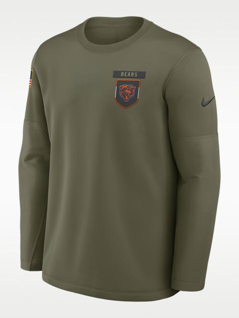 Nike Chicago Bears Salute to Service Sideline Triumphant Win Coach Men's Nike NFL Pullover Crew