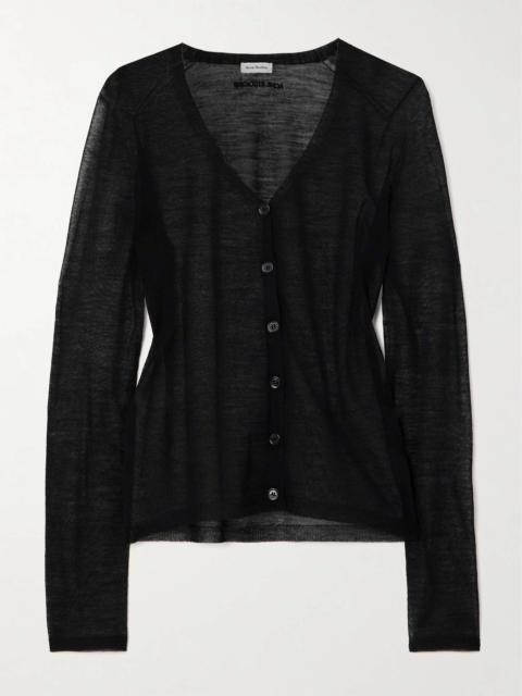 Wool-blend cardigan