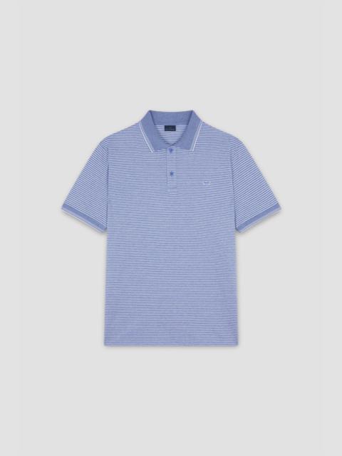 Paul & Shark POLO IN JASPÉ PIQUÉ COTTON WITH STRIPED PATTERN