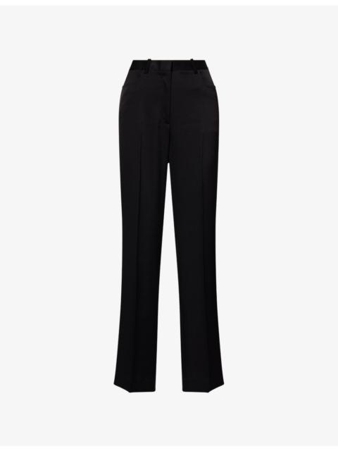 Theory Straight-Leg Tailored Crepe Trousers