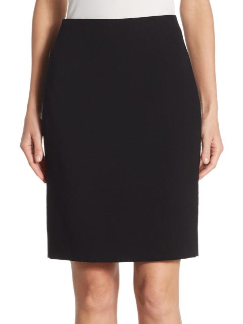 AKRIS Women's Stretch-Wool Pencil Skirt - Black