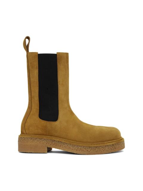 Bottega Veneta Tan Haddock Chelsea Boots