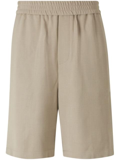 AMI Paris Ami de Coeur pleated shorts