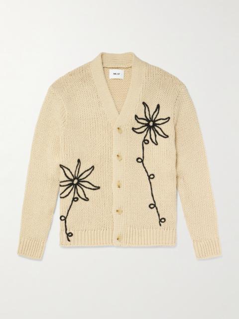 NN07 Mika Flower 6620 Embroidered Recycled Knitted Cardigan