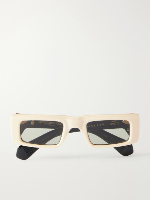 JACQUES MARIE MAGE Rimbaud Square-Frame Acetate Sunglasses
