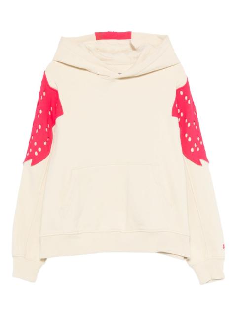 Kiko Kostadinov x Fox Lab perforated fox fleece hoodie