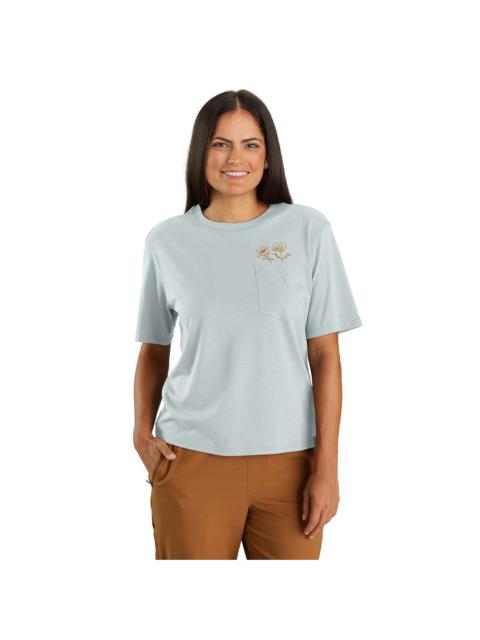 Carhartt Women's TENCEL™ Fiber Series Loose Fit Short-Sleeve Flower Pocket T-Shirt