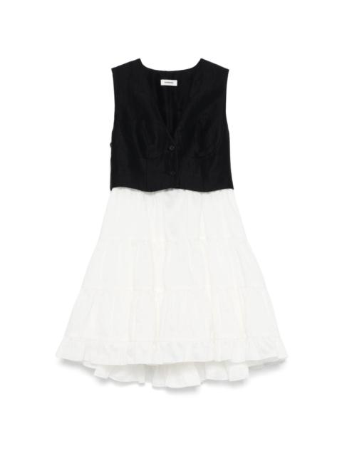 Sandro contrast min dress