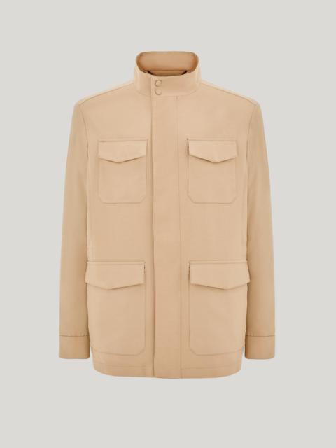 Canali BEIGE WOOL AND SILK SAFARI JACKET